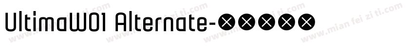 UltimaW01 Alternate字体转换